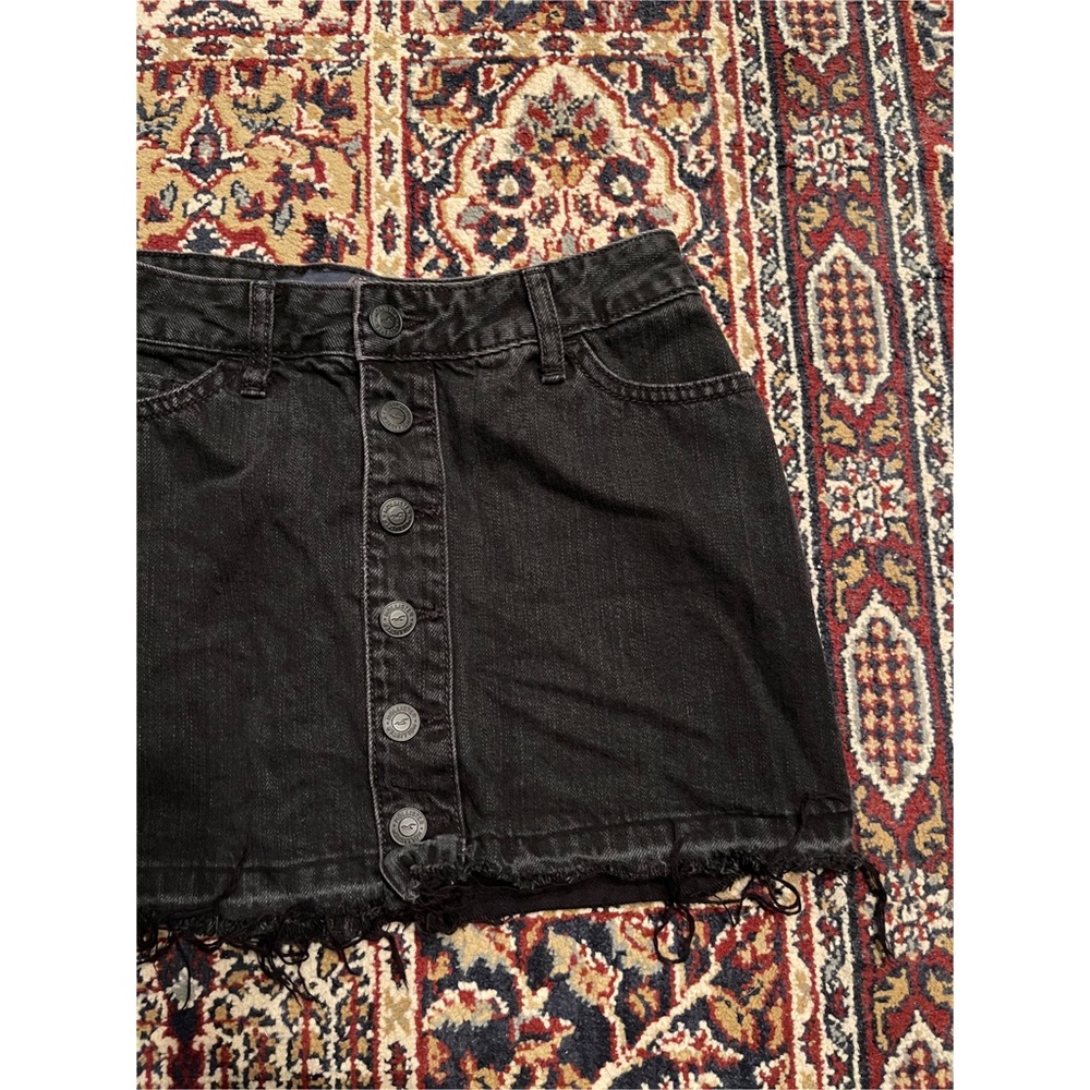 🌈 Lovely black denim skirt - Picture 3 of 8
